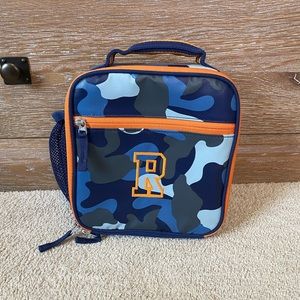 Pottery Barn Kids Mackenzie camo lunch kit.